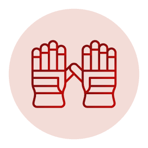 Fire gloves icon