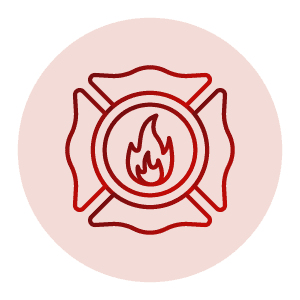 Fire badge icon